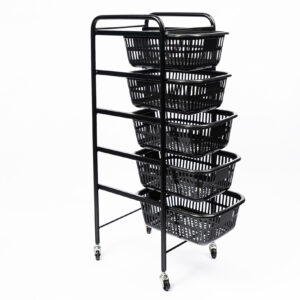 ETAGERE ORGANIZER 5 PANIERS + ROUES