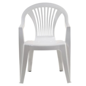 CHAISE ALPHA MONOBLOC BLANCHE